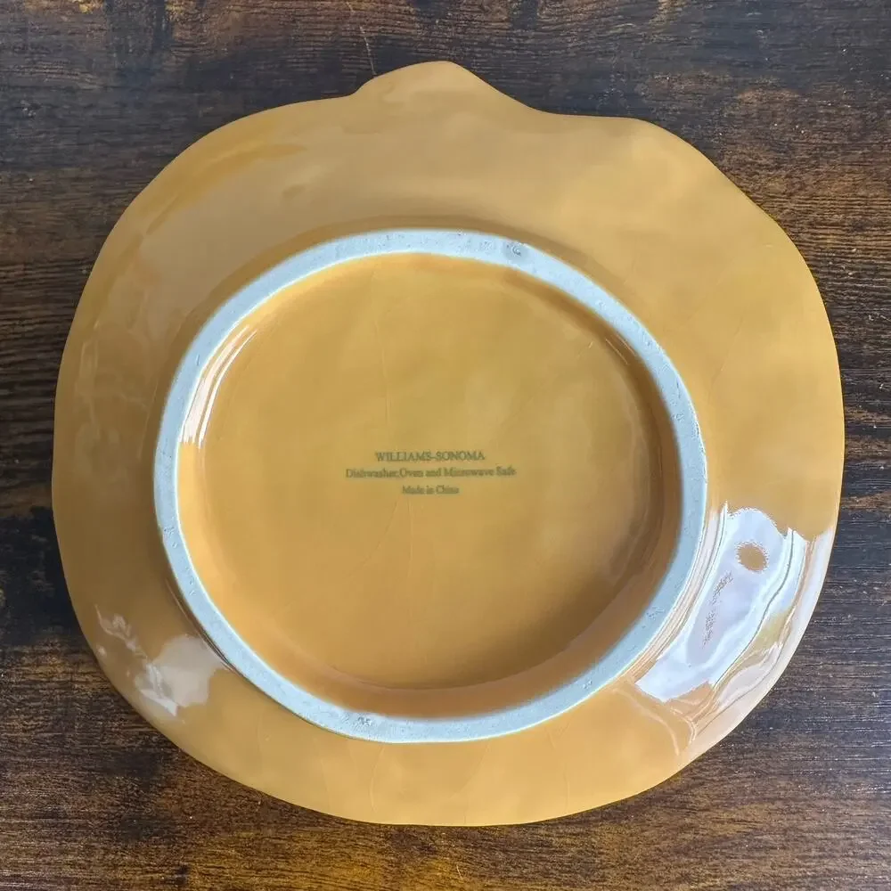 Vintage Williams Sonoma Autumn Gourd Collection Occassional Plates Set Of 2